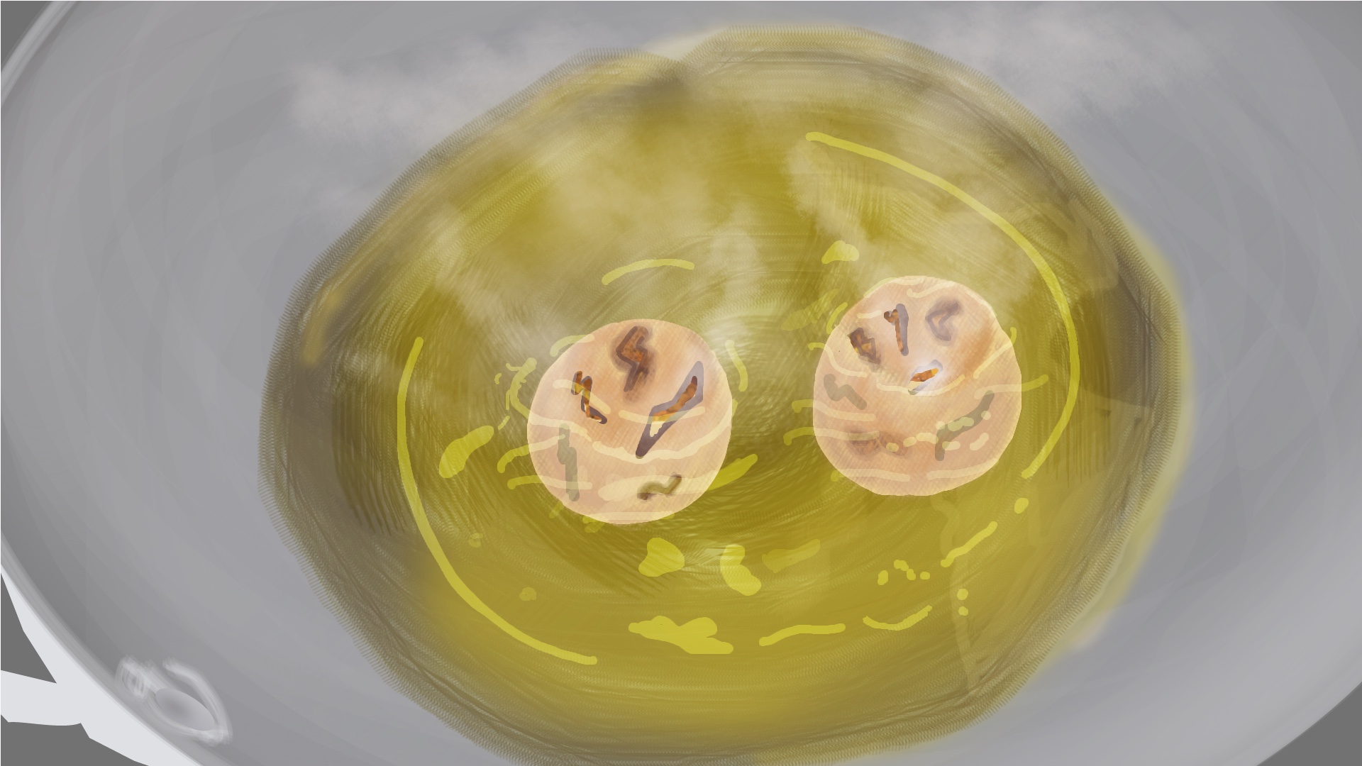 Mini Kachori exploding because of steam